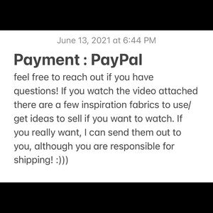 Payment:PayPal